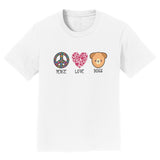Peace Love Dogs - Kids' Unisex T-Shirt