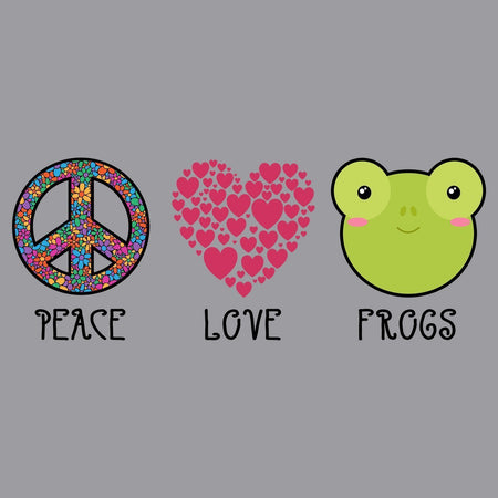 Peace Love Frogs - Kids' Unisex T-Shirt