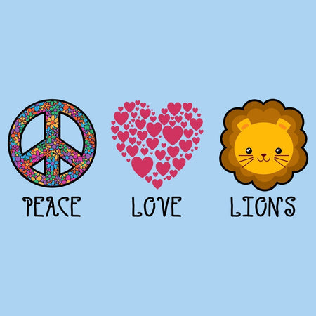 Peace Love Lions - Adult Unisex T-Shirt