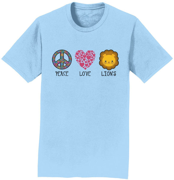 Peace Love Lions - Adult Unisex T-Shirt