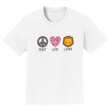 Peace Love Lions - Kids' Unisex T-Shirt