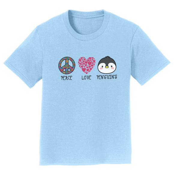 NEW Zoo & Adventure Park - Peace Love Penguins - Kids' Unisex T-Shirt