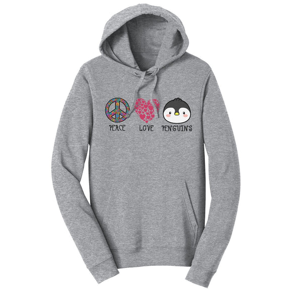 NEW Zoo & Adventure Park - Peace Love Penguins - Adult Unisex Hoodie Sweatshirt