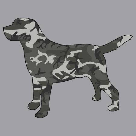 Labrador Silhouette Winter Camouflage - Adult Unisex Hoodie Sweatshirt