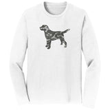 Labrador Silhouette Winter Camouflage - Adult Unisex Long Sleeve T-Shirt