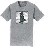 Black Labradoodle Love - Adult Unisex T-Shirt