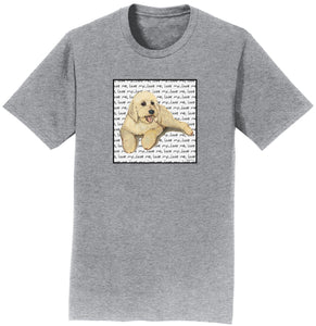 Parker Paws Store - Goldendoodle Love - Adult Unisex T-Shirt